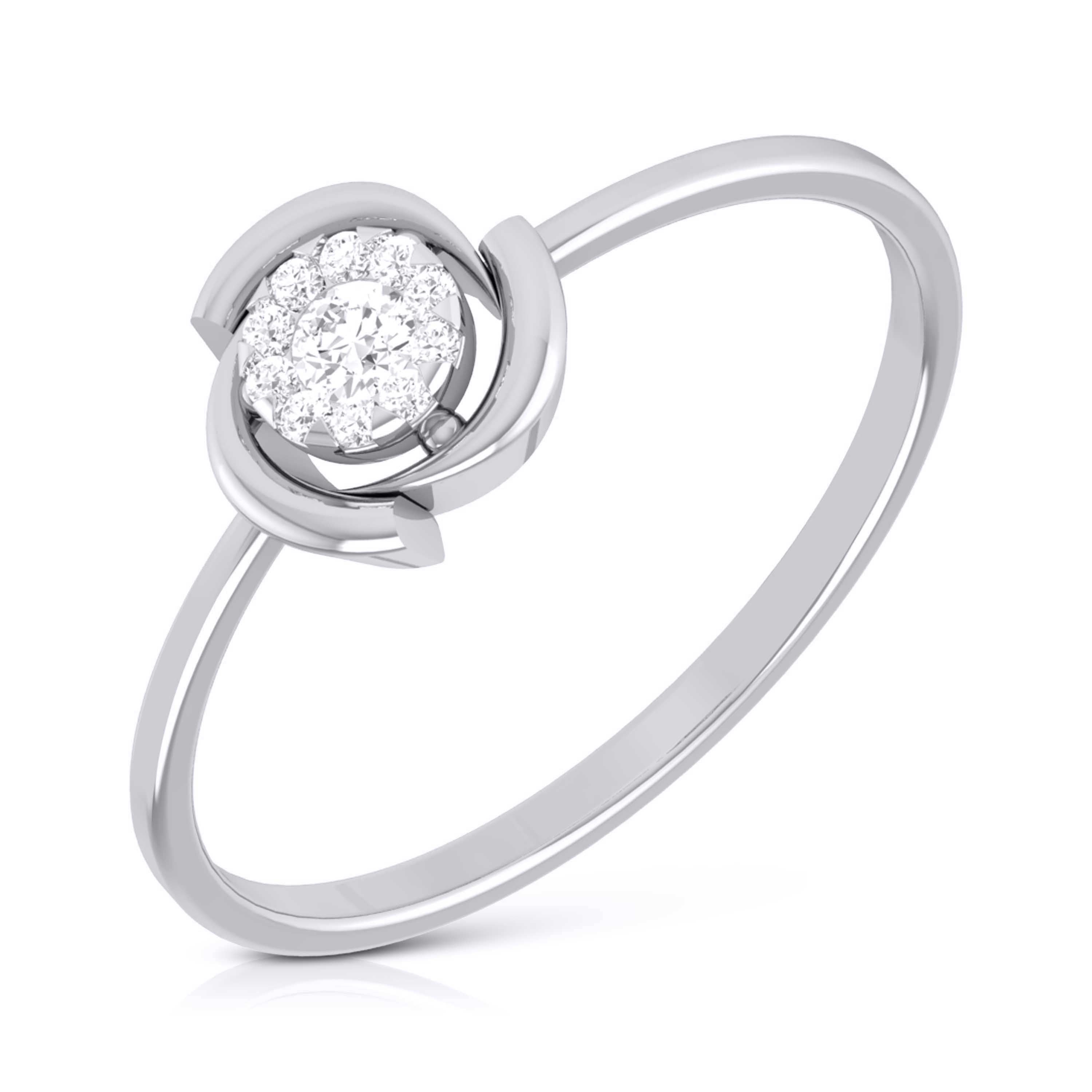 Platinum Diamond Ring for Women JL PT LR 70   Jewelove.US