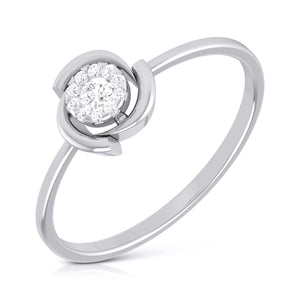 Platinum Diamond Ring for Women JL PT LR 70