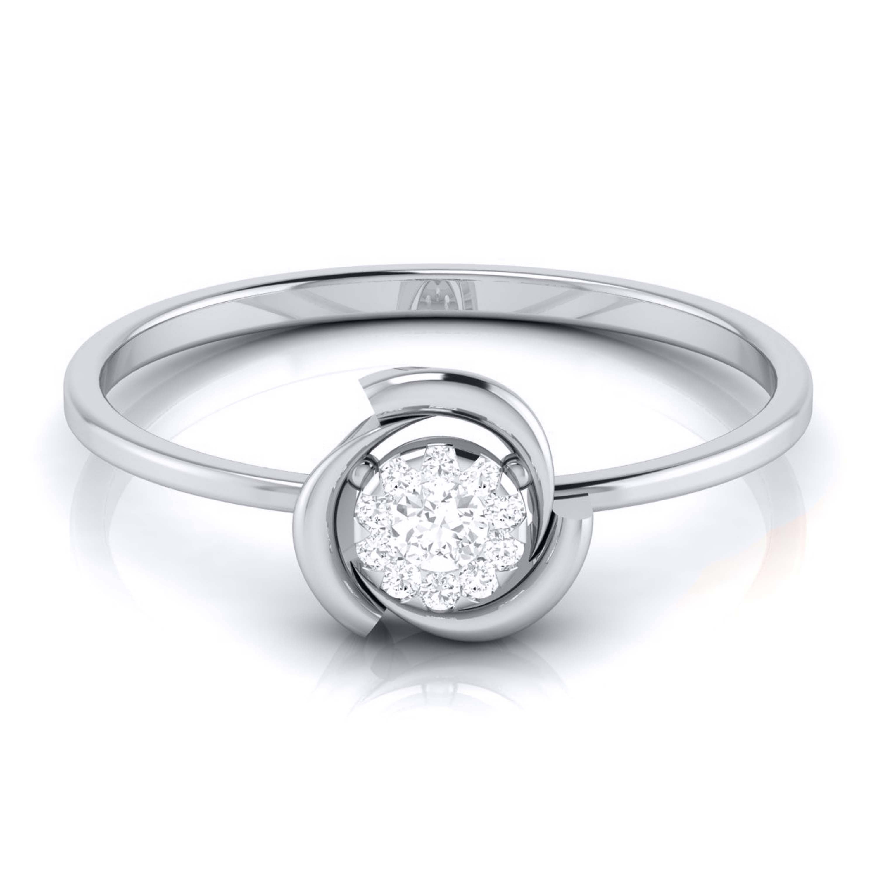 Platinum Diamond Ring for Women JL PT LR 70