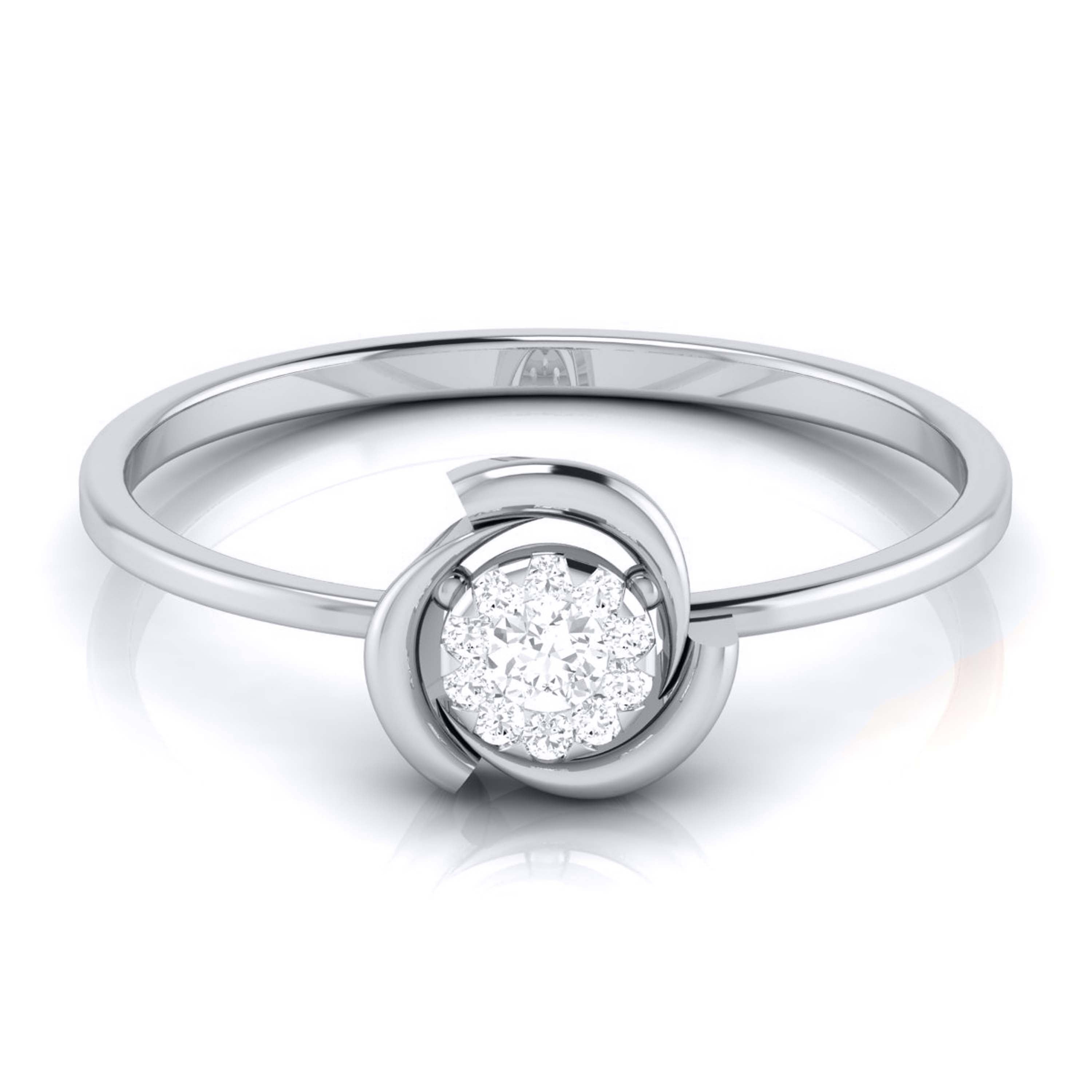 Platinum Diamond Ring for Women JL PT LR 70   Jewelove.US