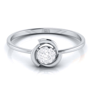 Platinum Diamond Ring for Women JL PT LR 70