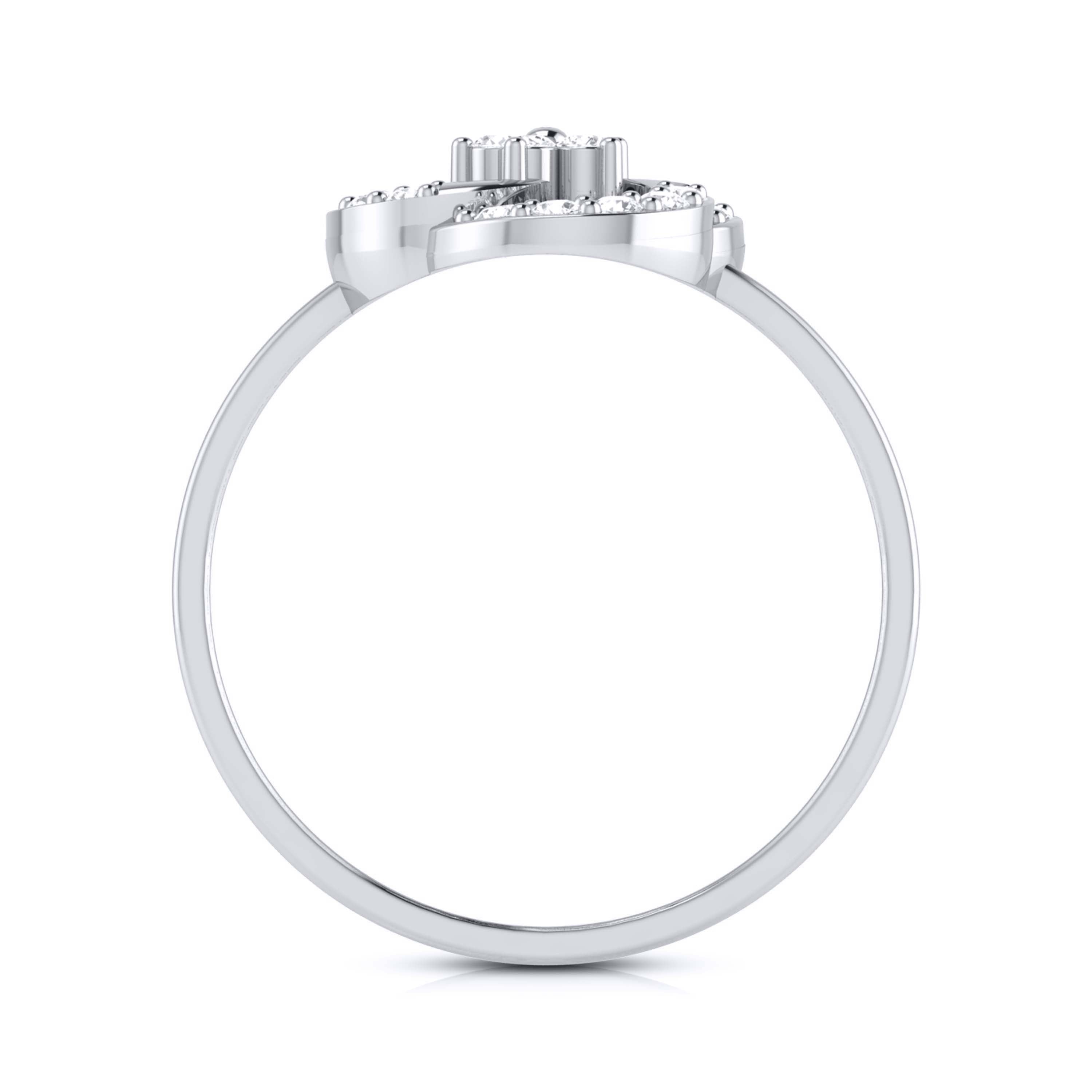 Platinum Diamond Ring for Women JL PT LR 71