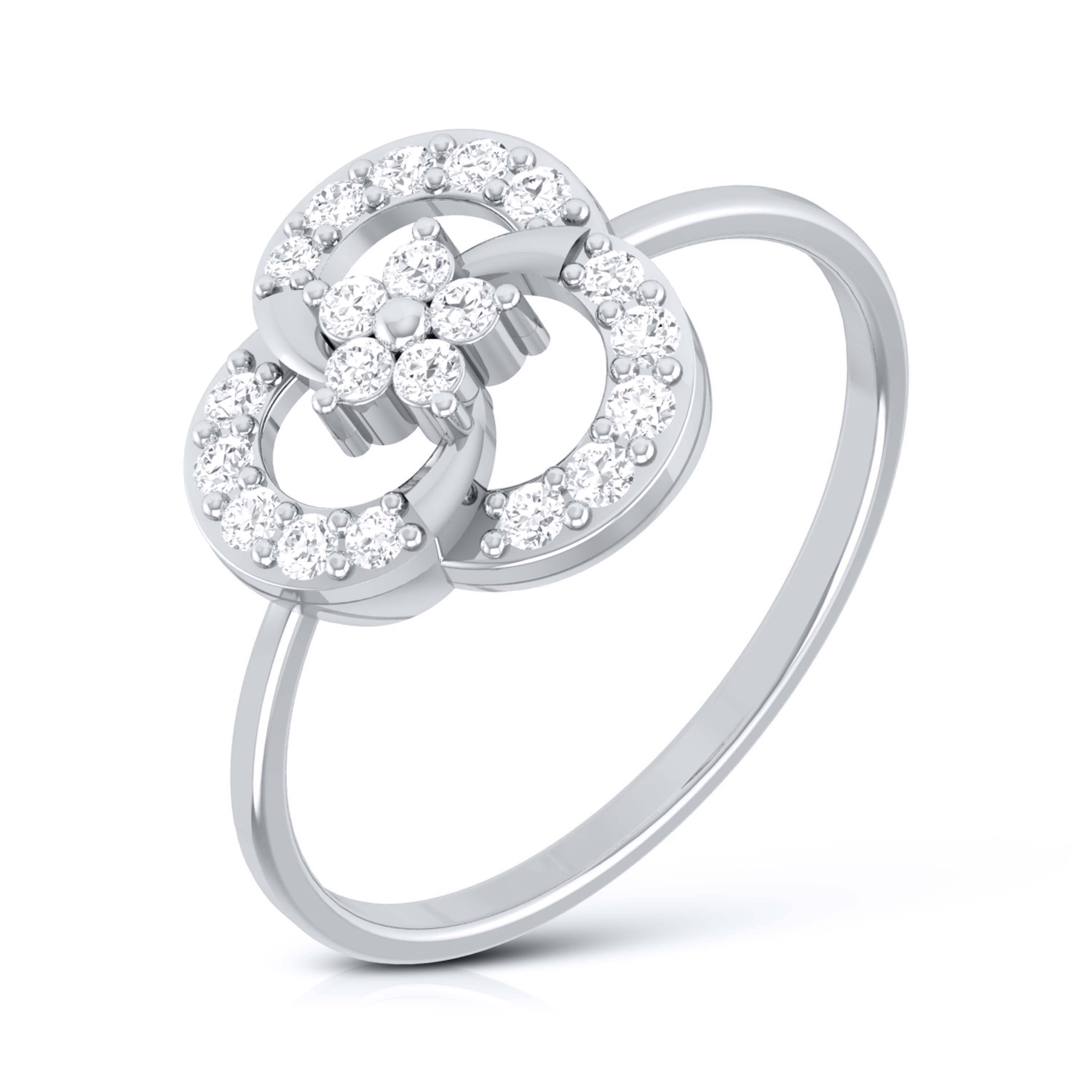 Platinum Diamond Ring for Women JL PT LR 71