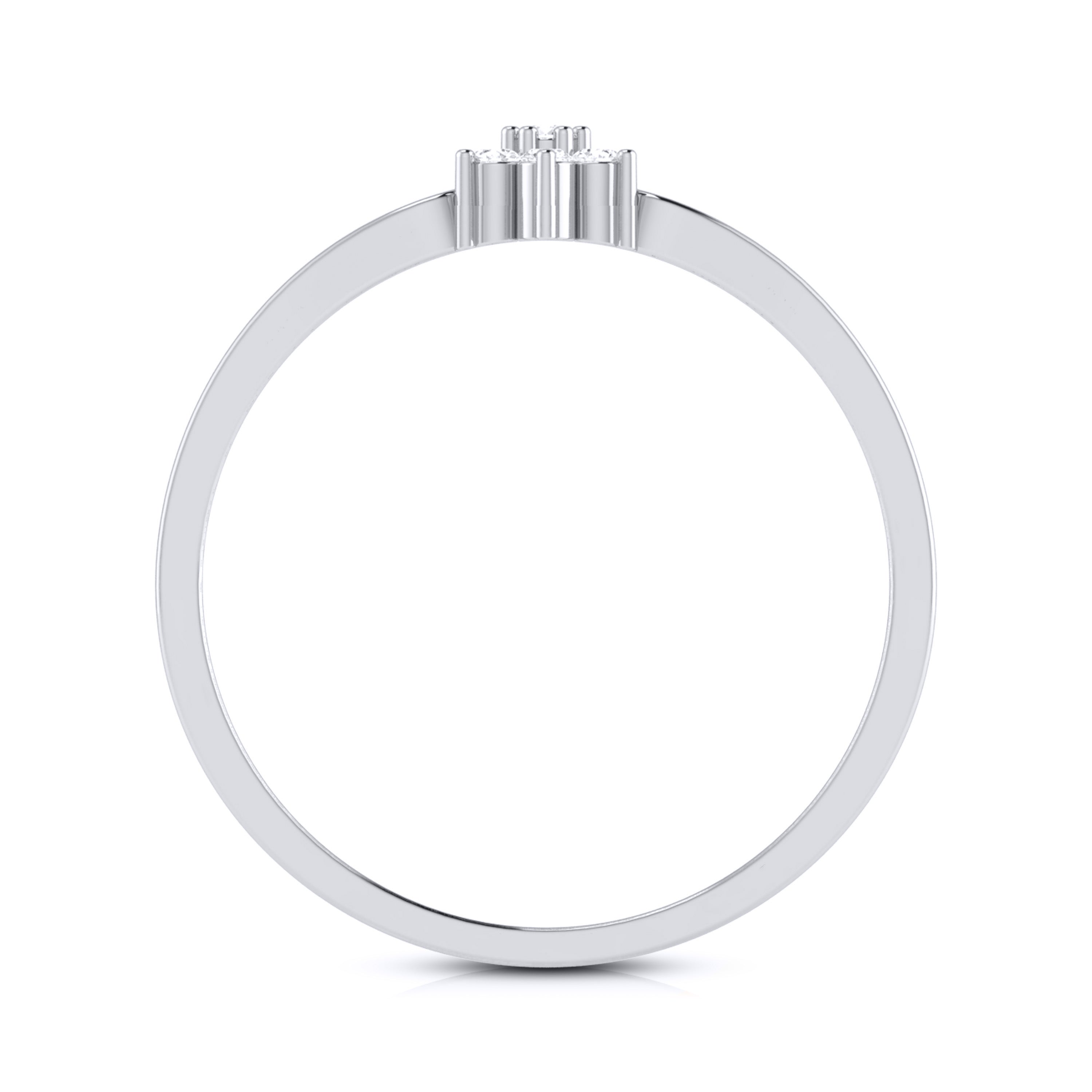 Platinum Diamond Ring for Women JL PT LR 72