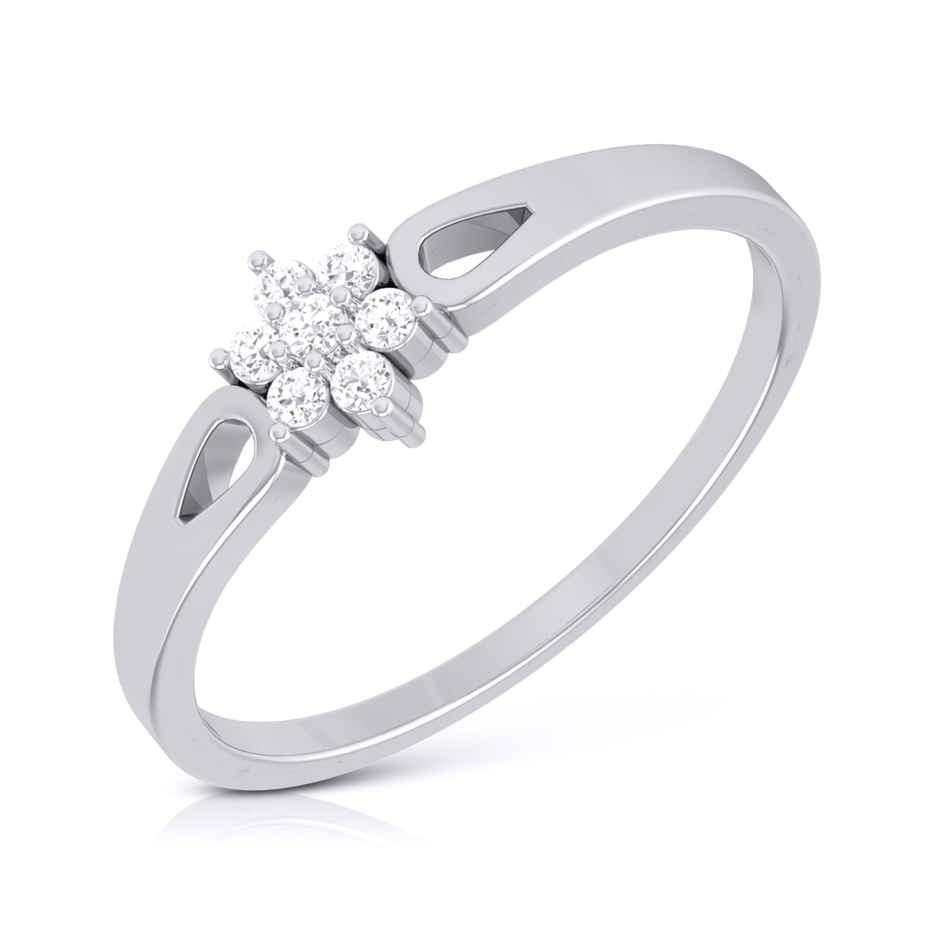 Platinum Diamond Ring for Women JL PT LR 72   Jewelove.US