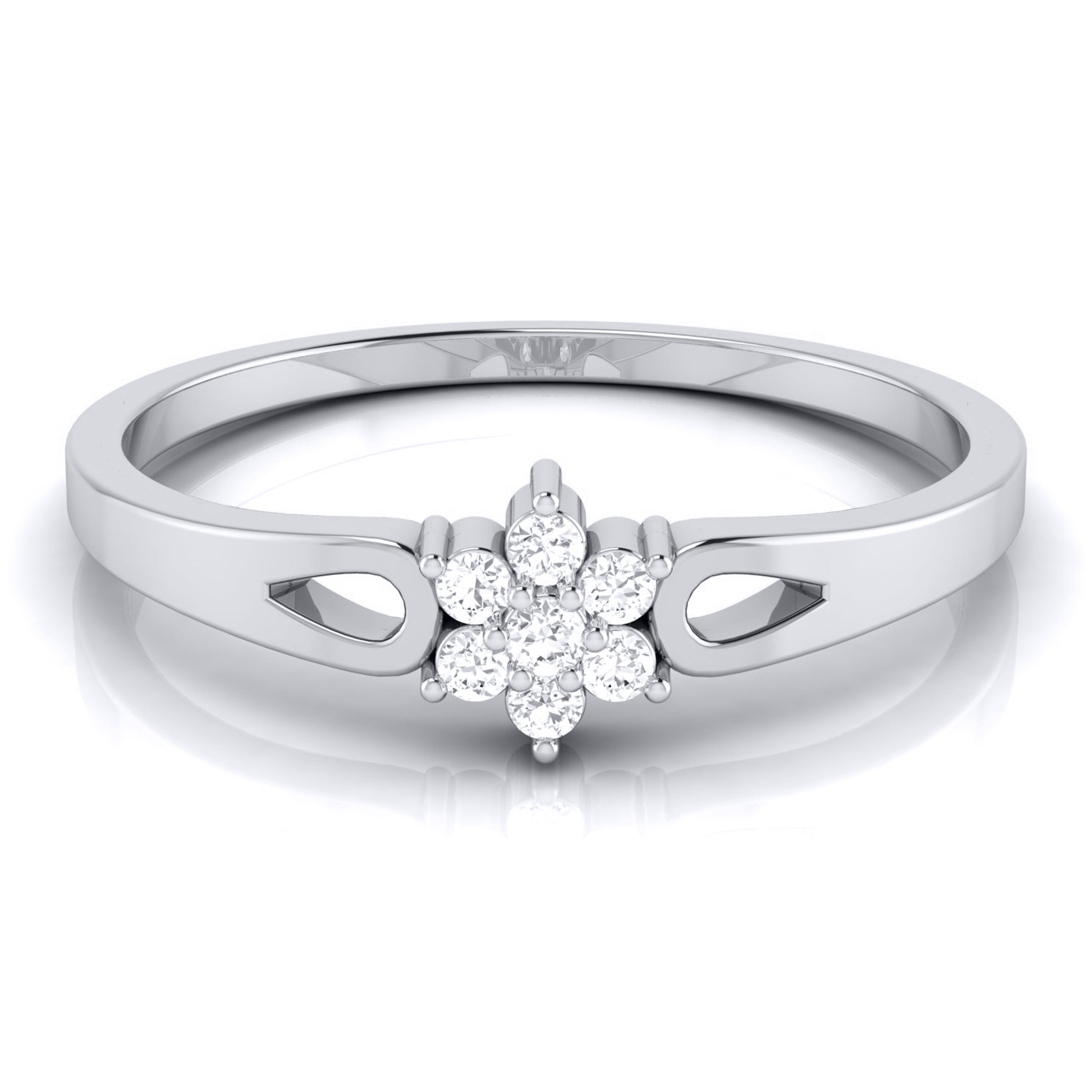 Platinum Diamond Ring for Women JL PT LR 72   Jewelove.US