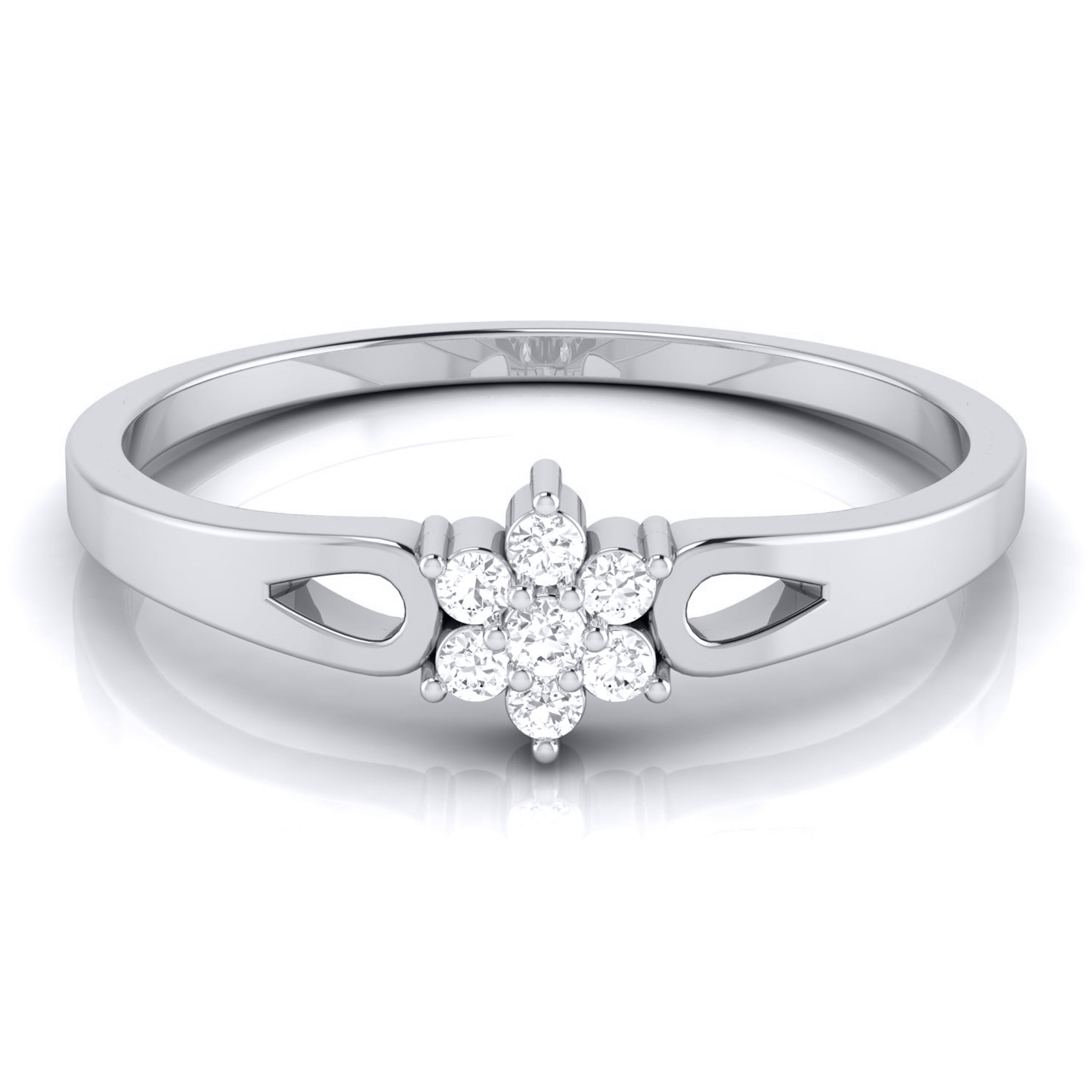 Platinum Diamond Ring for Women JL PT LR 72