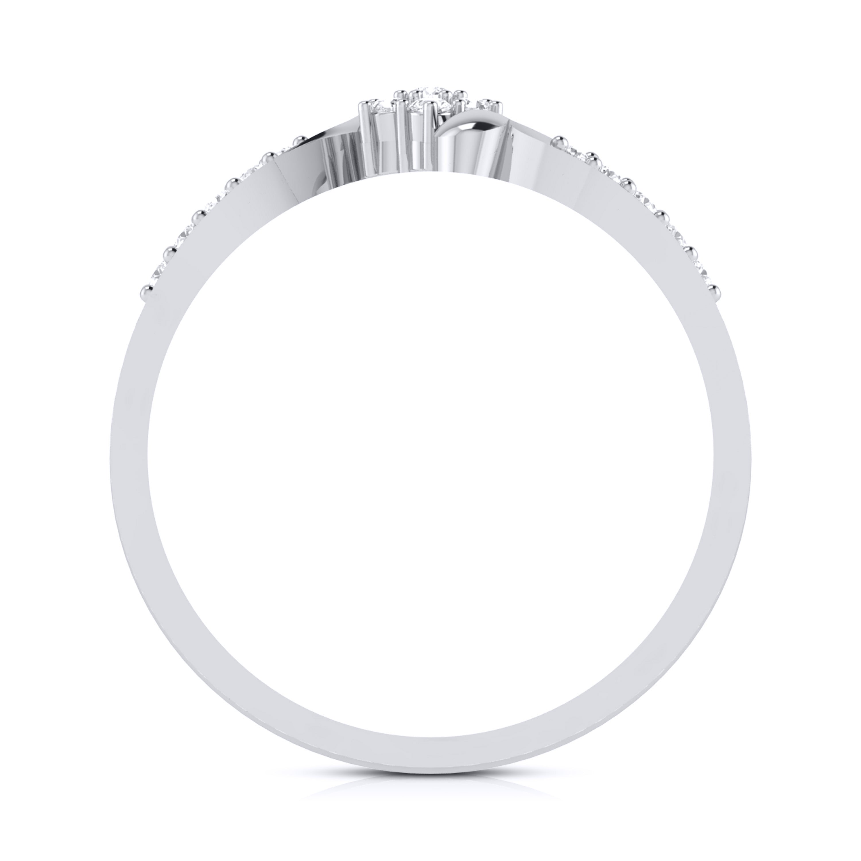 Platinum Diamond Ring for Women JL PT LR 73