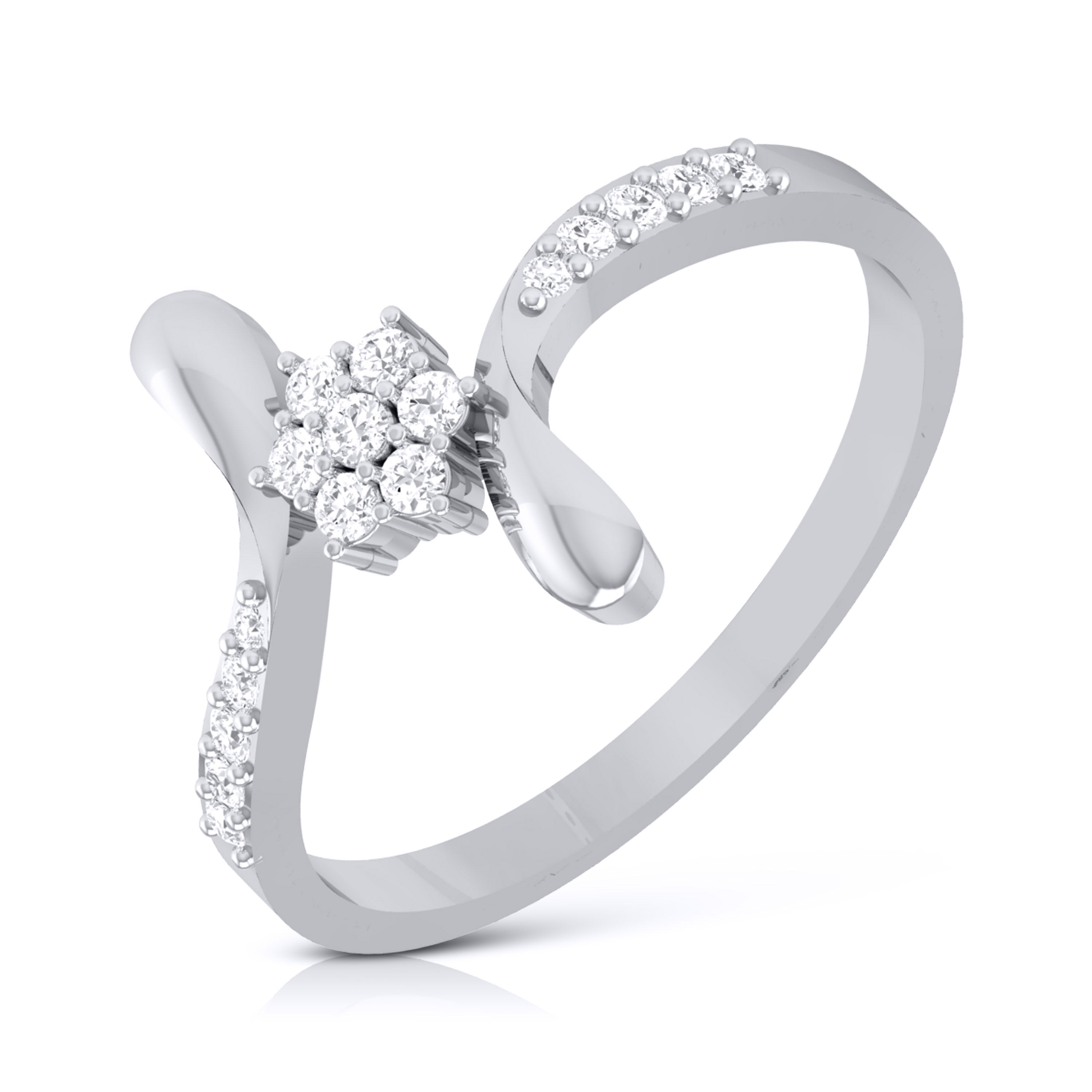 Platinum Diamond Ring for Women JL PT LR 73