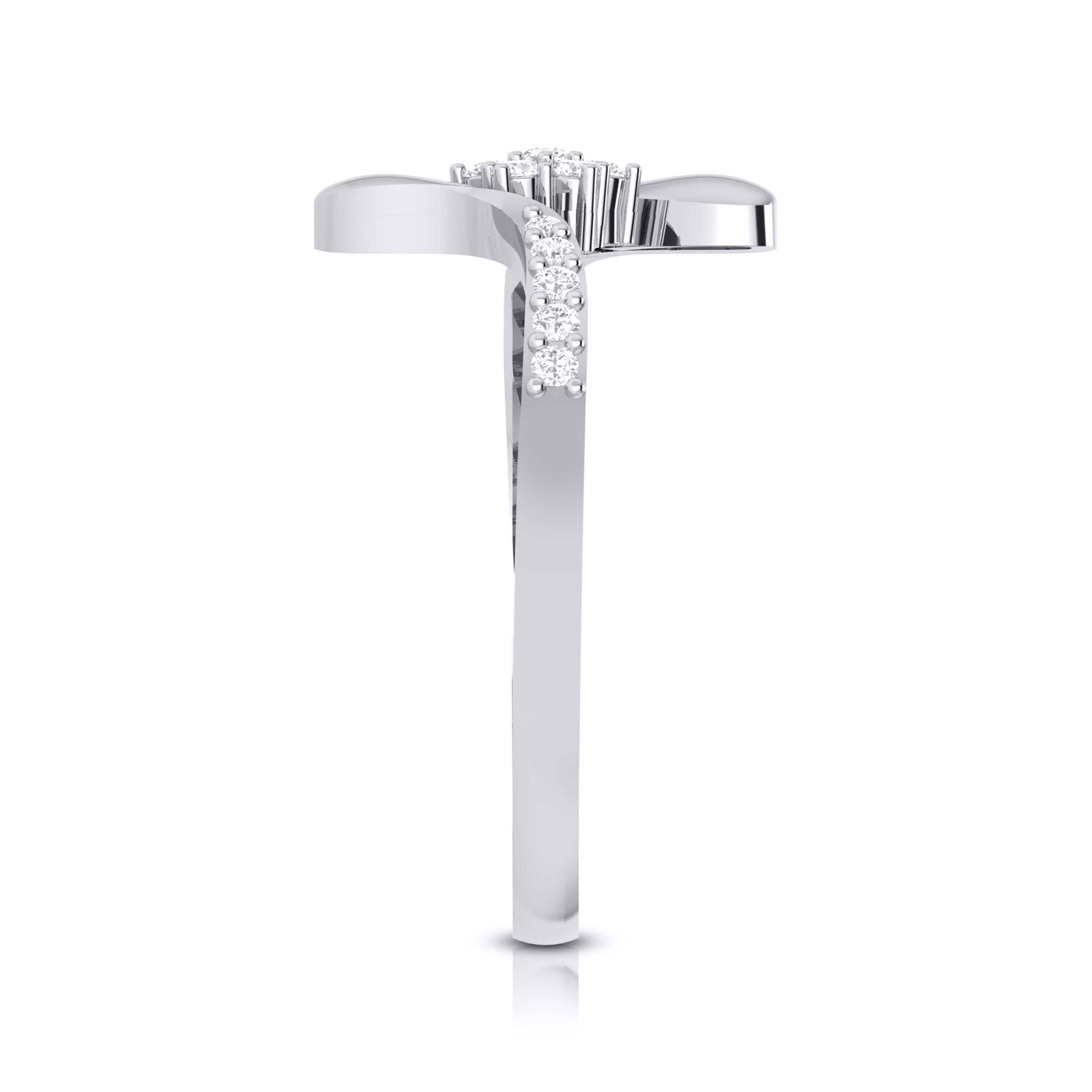 Platinum Diamond Ring for Women JL PT LR 73