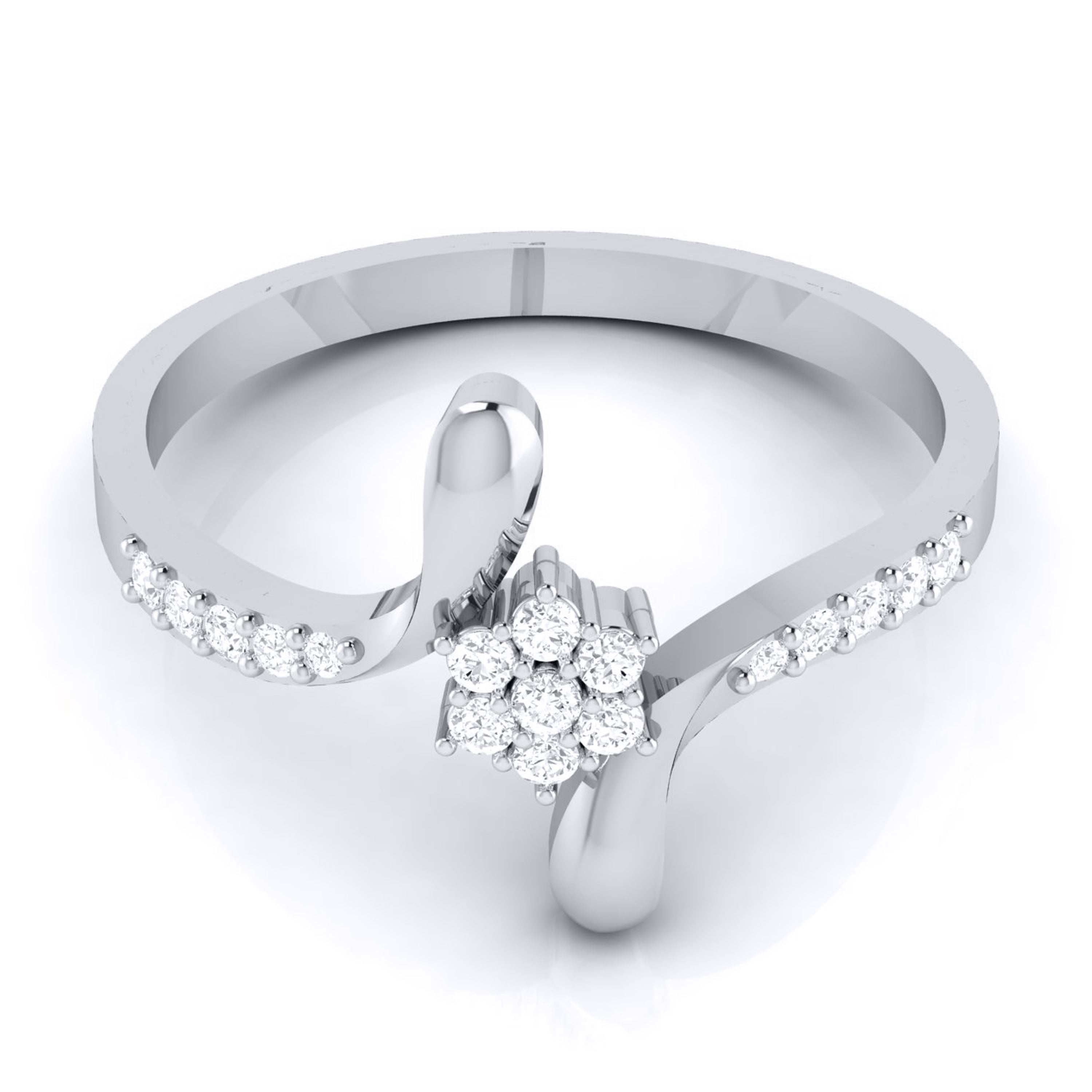 Platinum Diamond Ring for Women JL PT LR 73