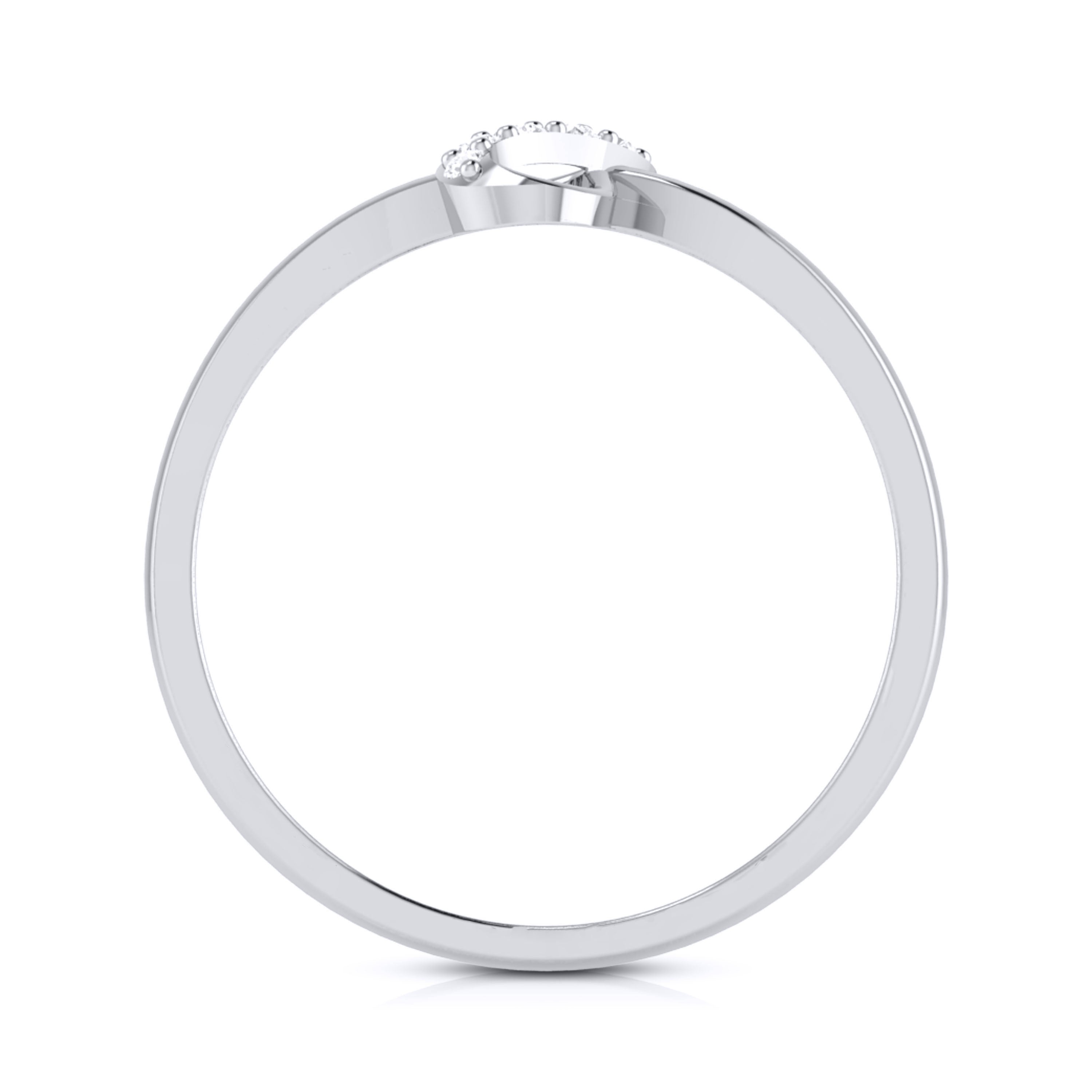 Platinum Diamond Ring for Women JL PT LR 74