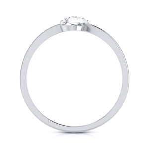 Platinum Diamond Ring for Women JL PT LR 74