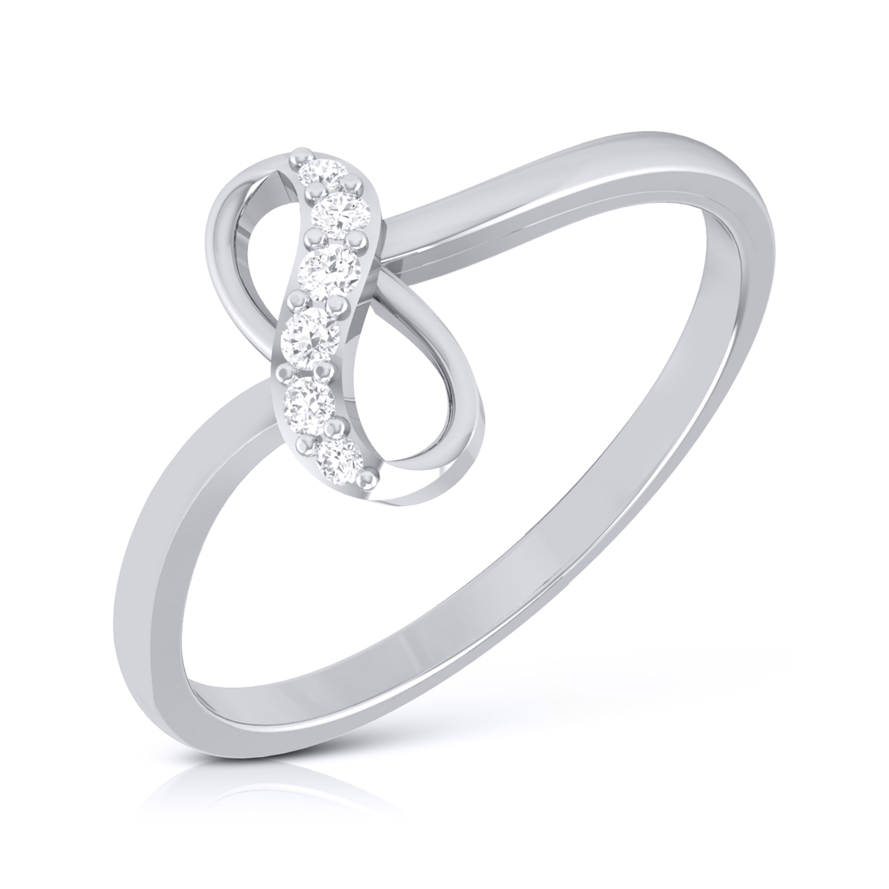 Platinum Diamond Ring for Women JL PT LR 74