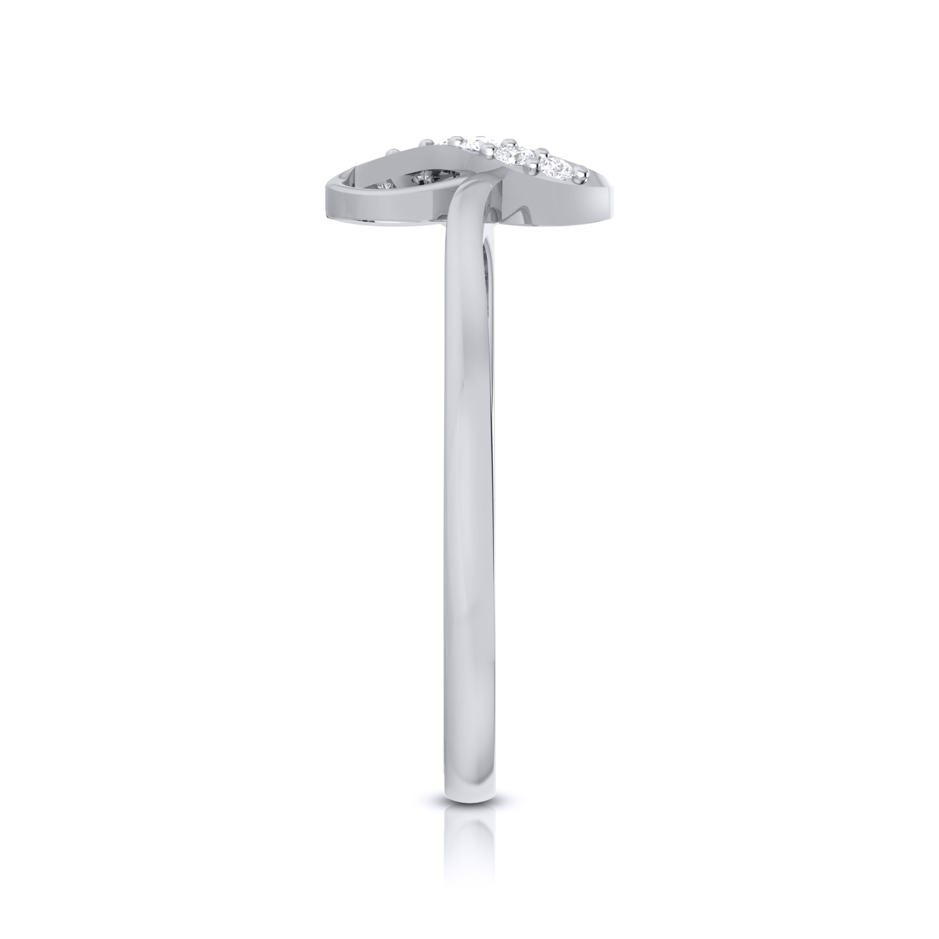 Platinum Diamond Ring for Women JL PT LR 74