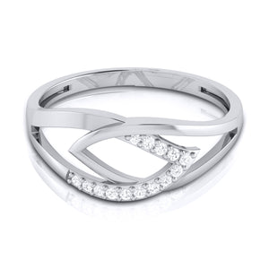 Platinum Diamond Ring for Women JL PT LR 75