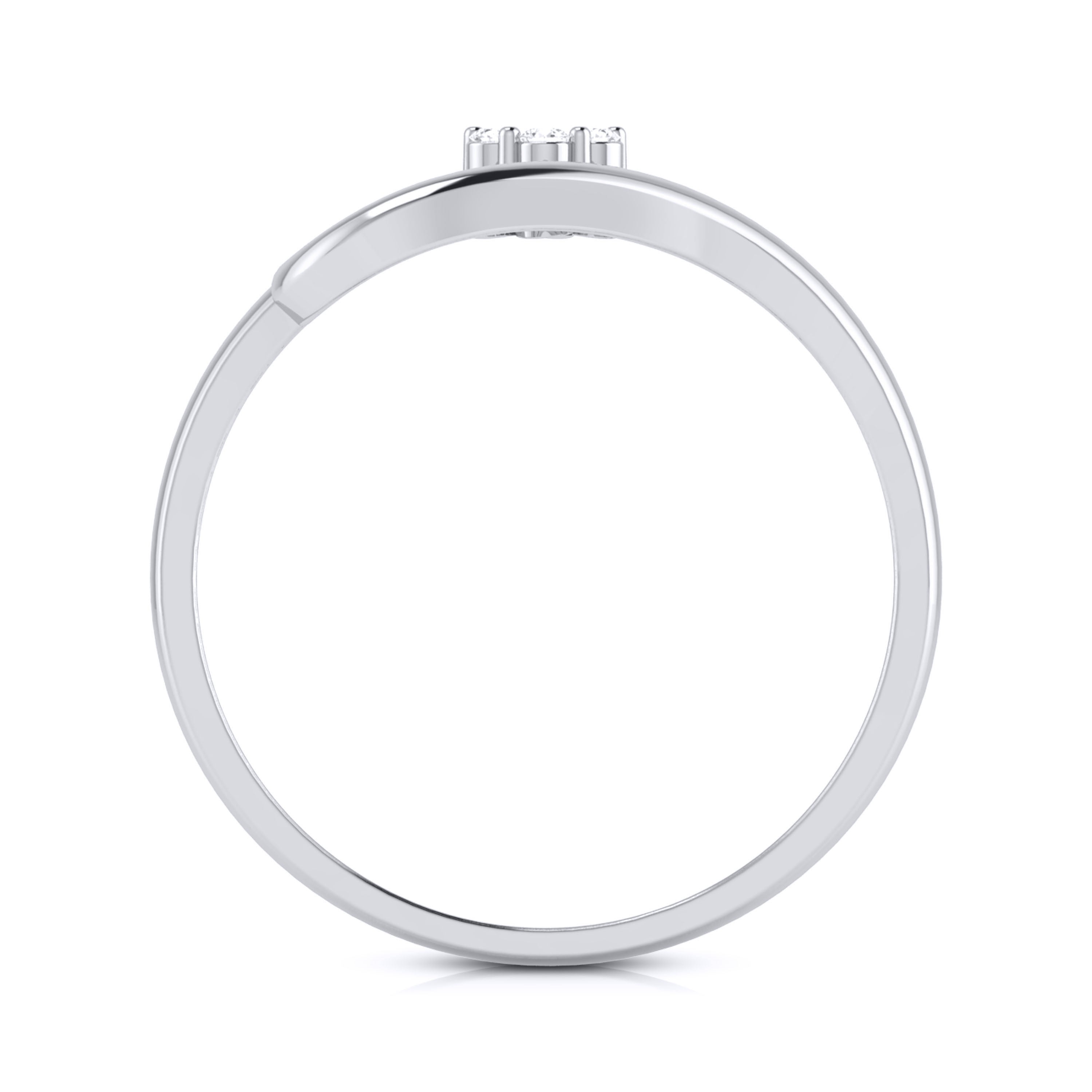 Platinum Diamond Ring for Women JL PT LR 76