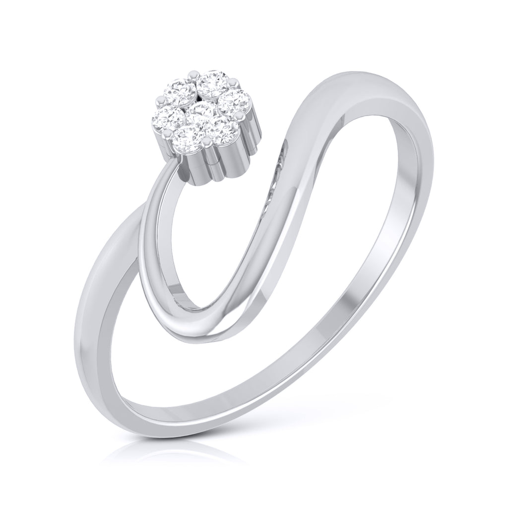 Platinum Diamond Ring for Women JL PT LR 76   Jewelove.US