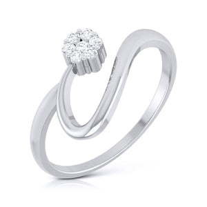 Platinum Diamond Ring for Women JL PT LR 76