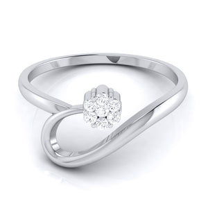 Platinum Diamond Ring for Women JL PT LR 76