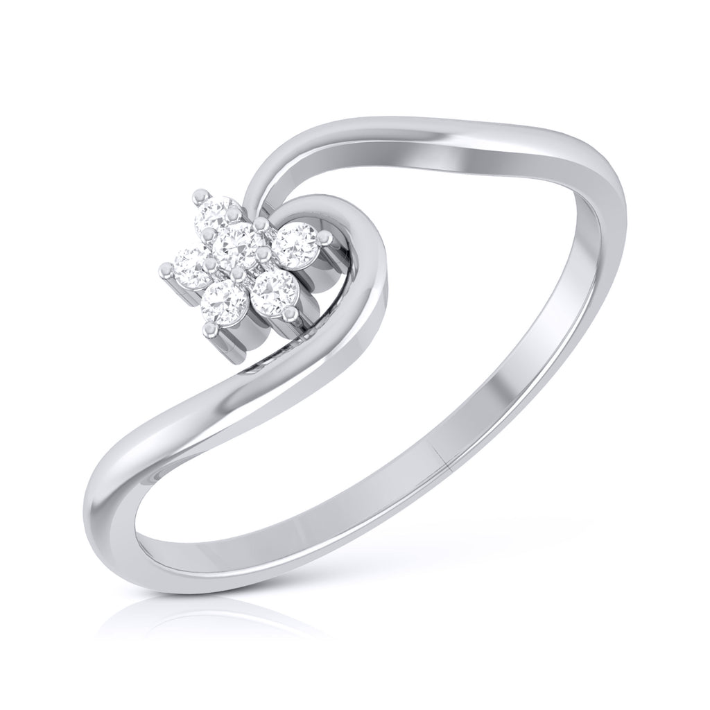 Platinum Diamond Ring for Women JL PT LR 77   Jewelove.US