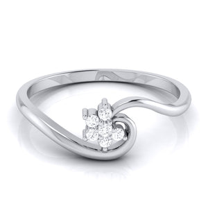 Platinum Diamond Ring for Women JL PT LR 77   Jewelove.US