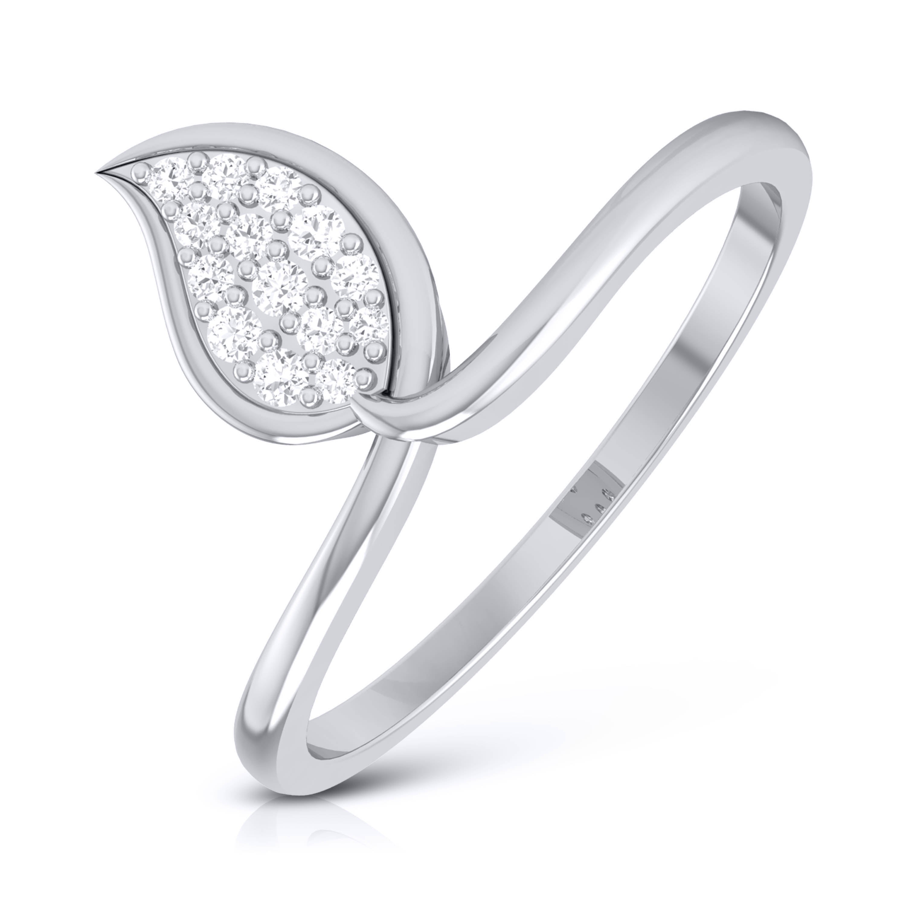 Platinum Diamond Ring for Women JL PT LR 78   Jewelove.US