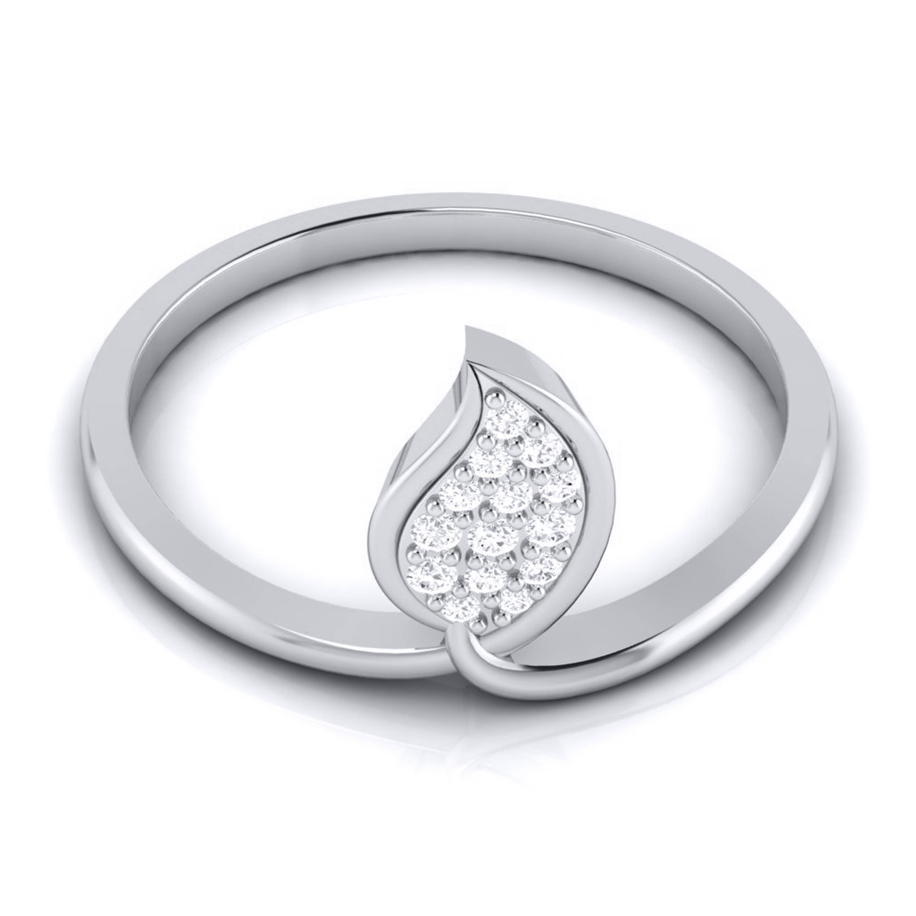Platinum Diamond Ring for Women JL PT LR 78   Jewelove.US