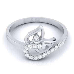 Platinum Diamond Ring for Women JL PT LR 79   Jewelove.US