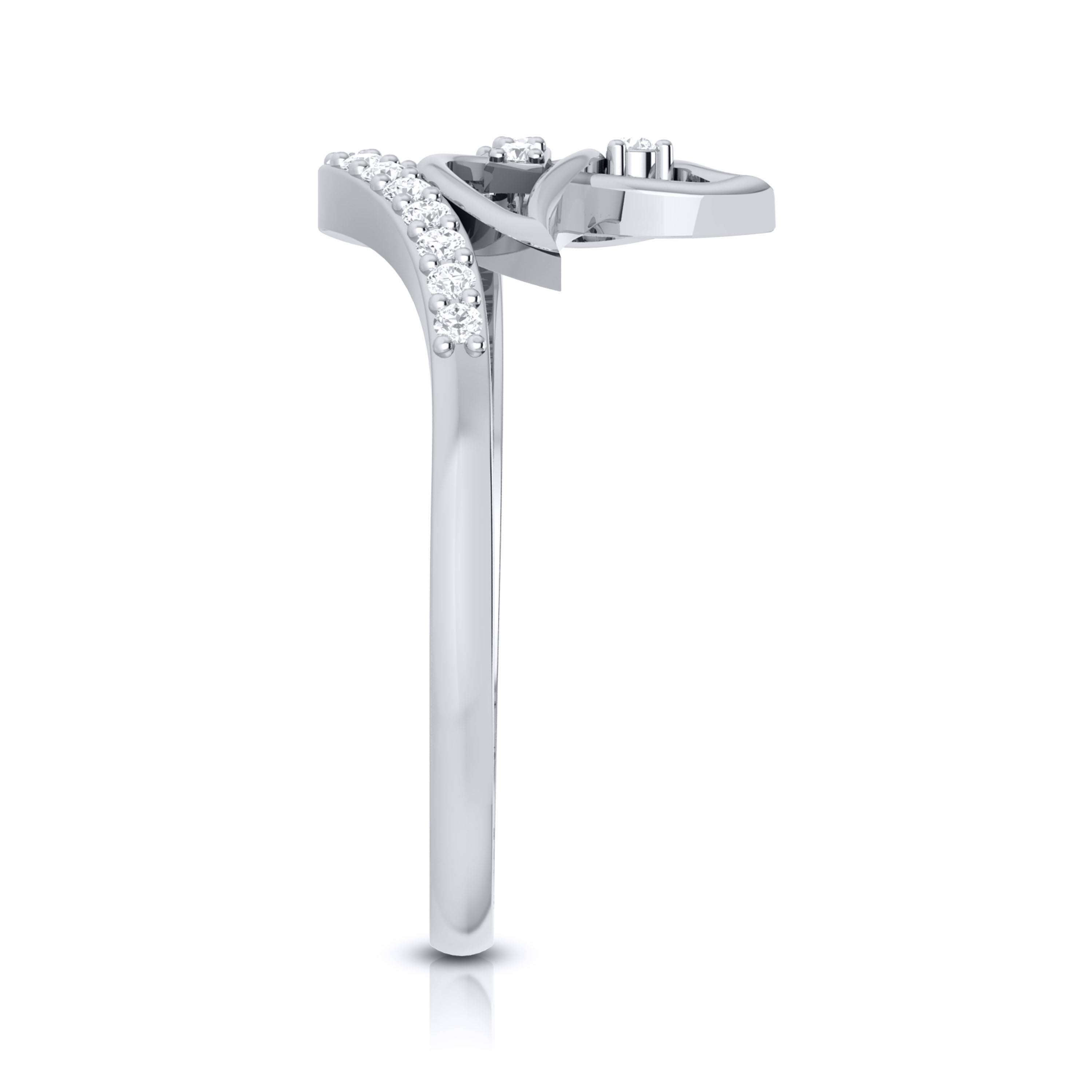 Platinum Diamond Ring for Women JL PT LR 79   Jewelove.US