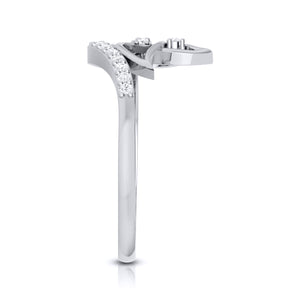Platinum Diamond Ring for Women JL PT LR 79   Jewelove.US