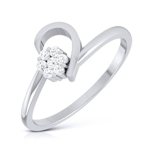 Platinum Diamond Ring for Women JL PT LR 80   Jewelove.US