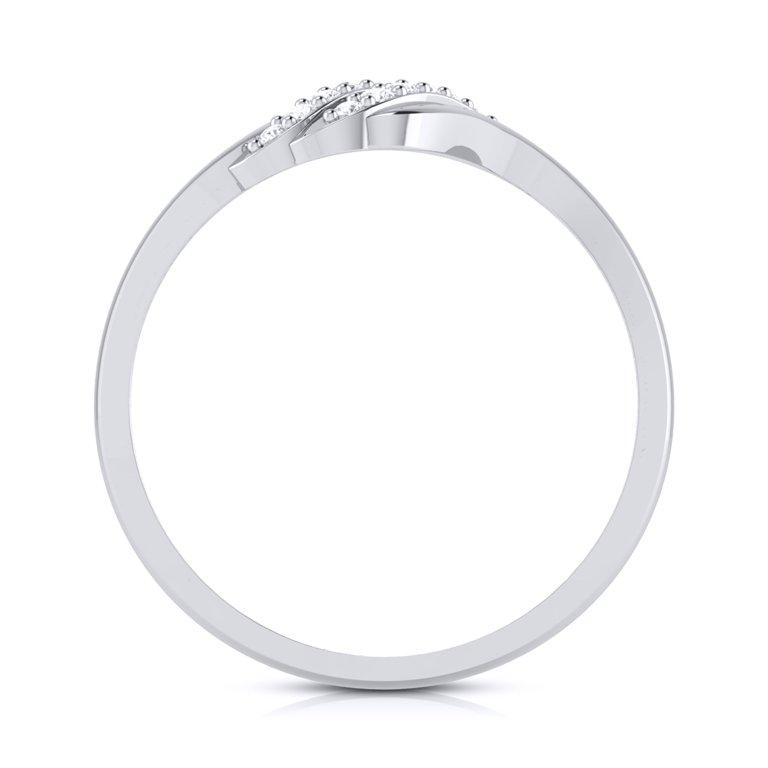 Platinum Diamond Ring for Women JL PT LR 81