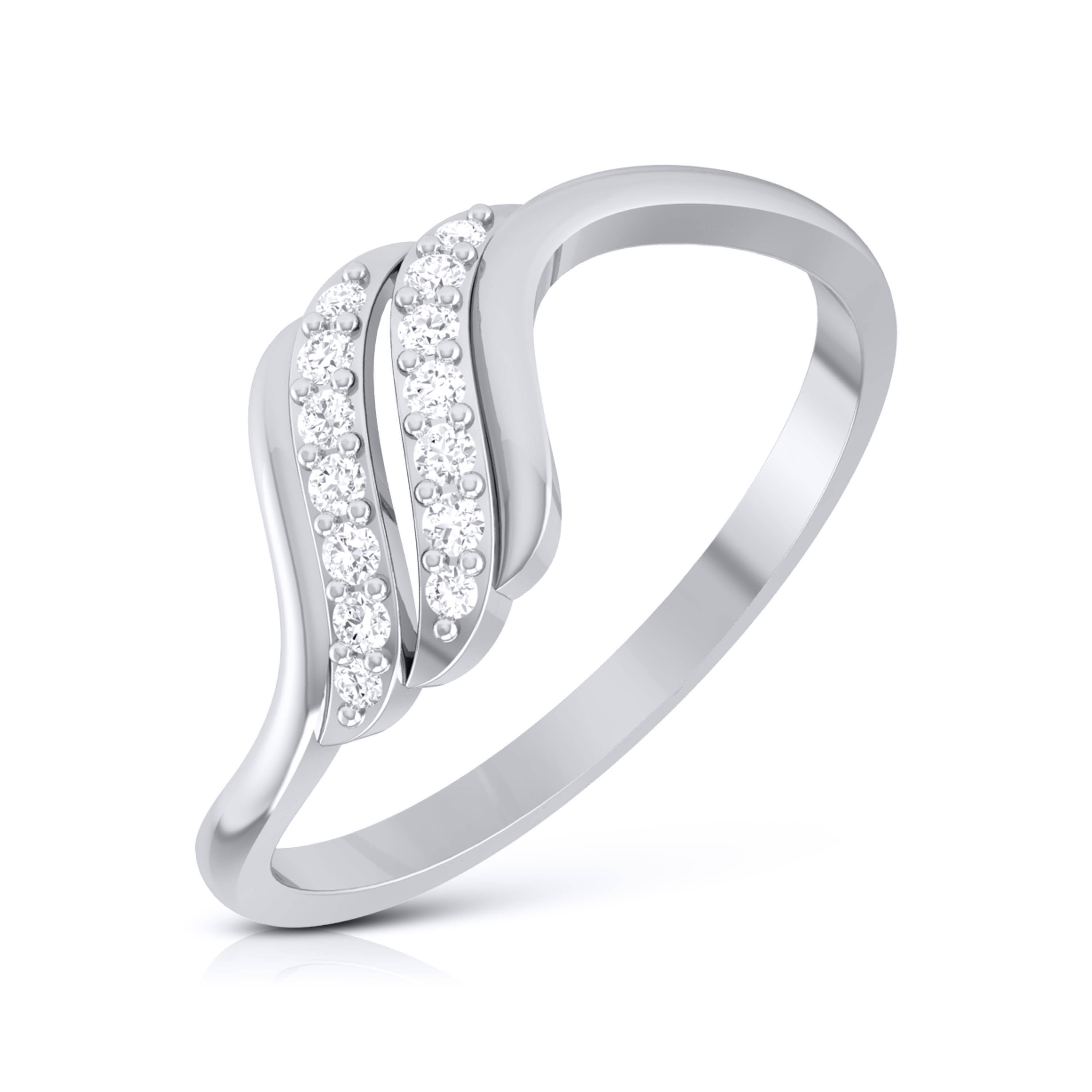 Platinum Diamond Ring for Women JL PT LR 81