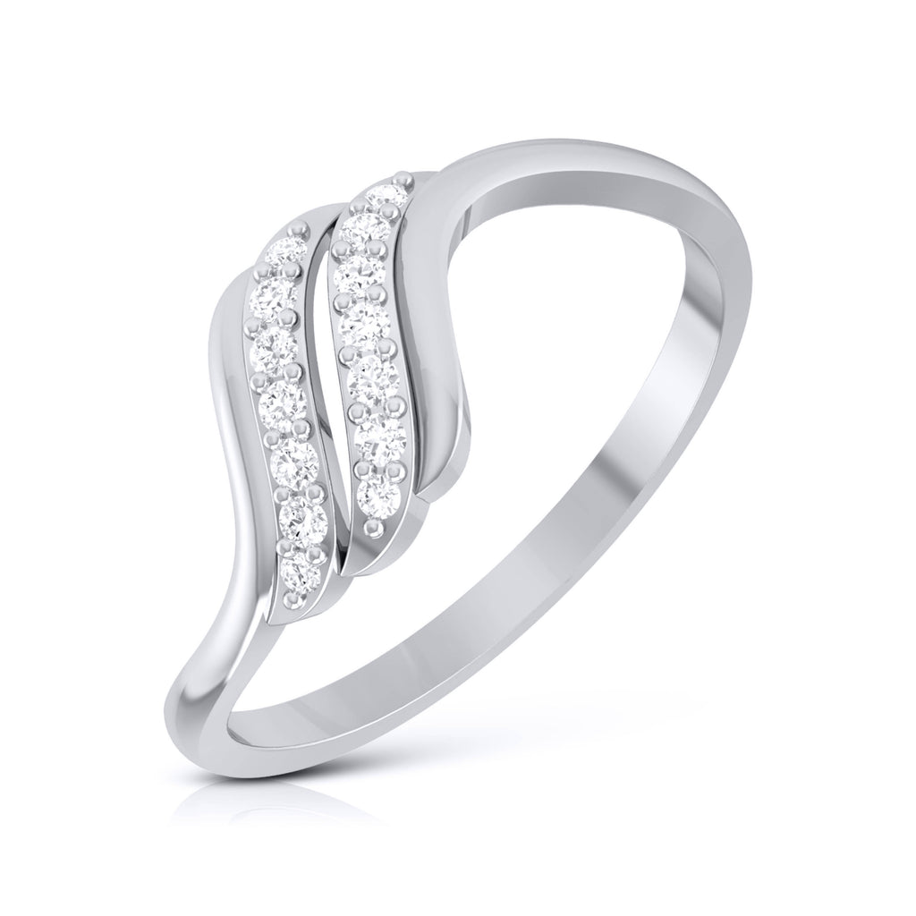 Platinum Diamond Ring for Women JL PT LR 81   Jewelove.US