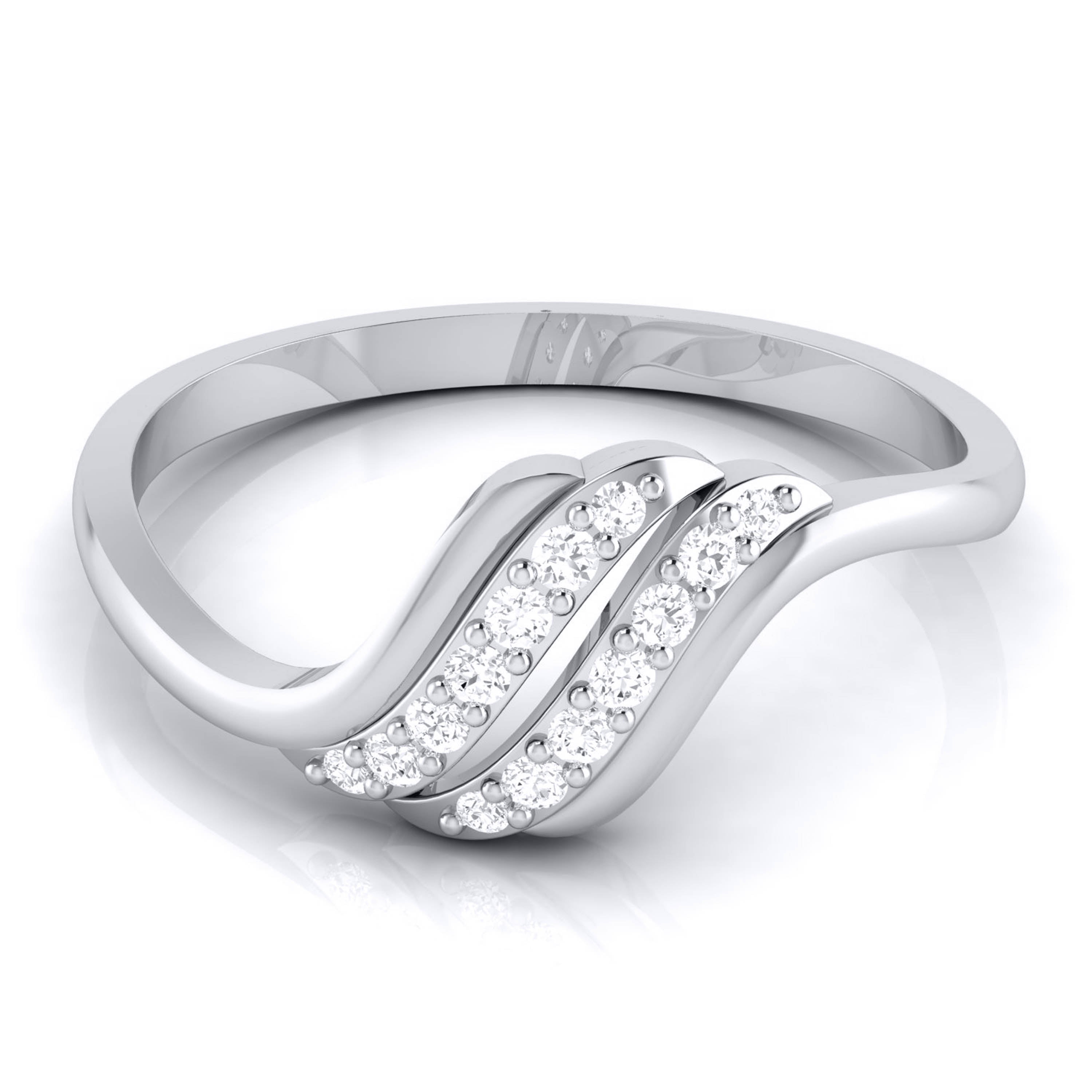 Platinum Diamond Ring for Women JL PT LR 81