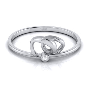 Platinum Diamond Ring for Women JL PT LR 82