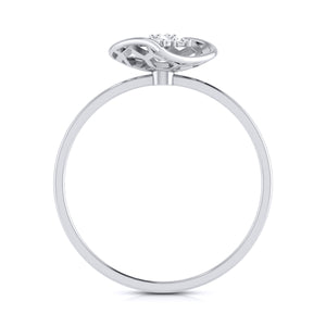 Platinum Diamond Ring for Women JL PT LR 85