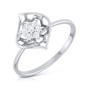 Platinum Diamond Ring for Women JL PT LR 85