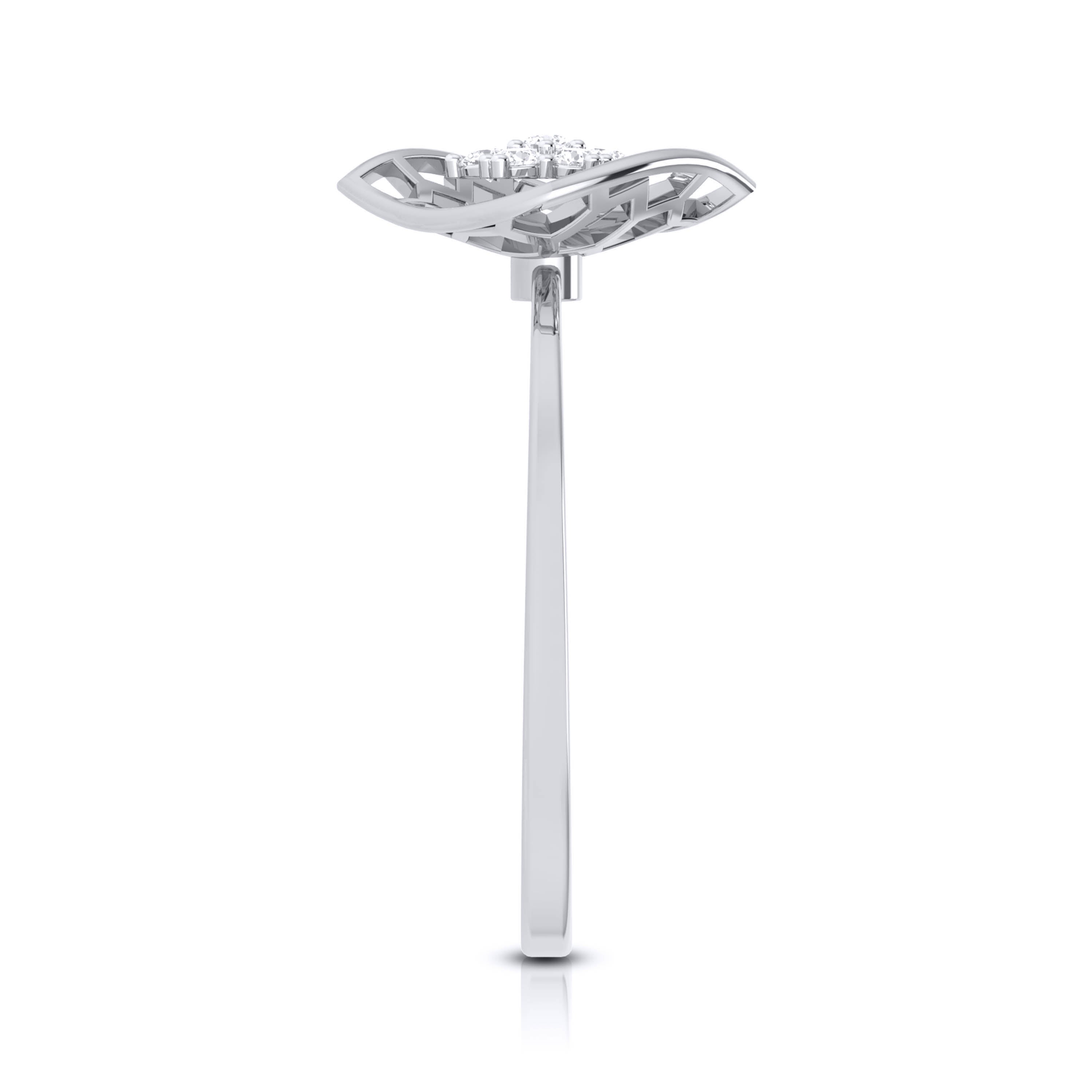 Platinum Diamond Ring for Women JL PT LR 85