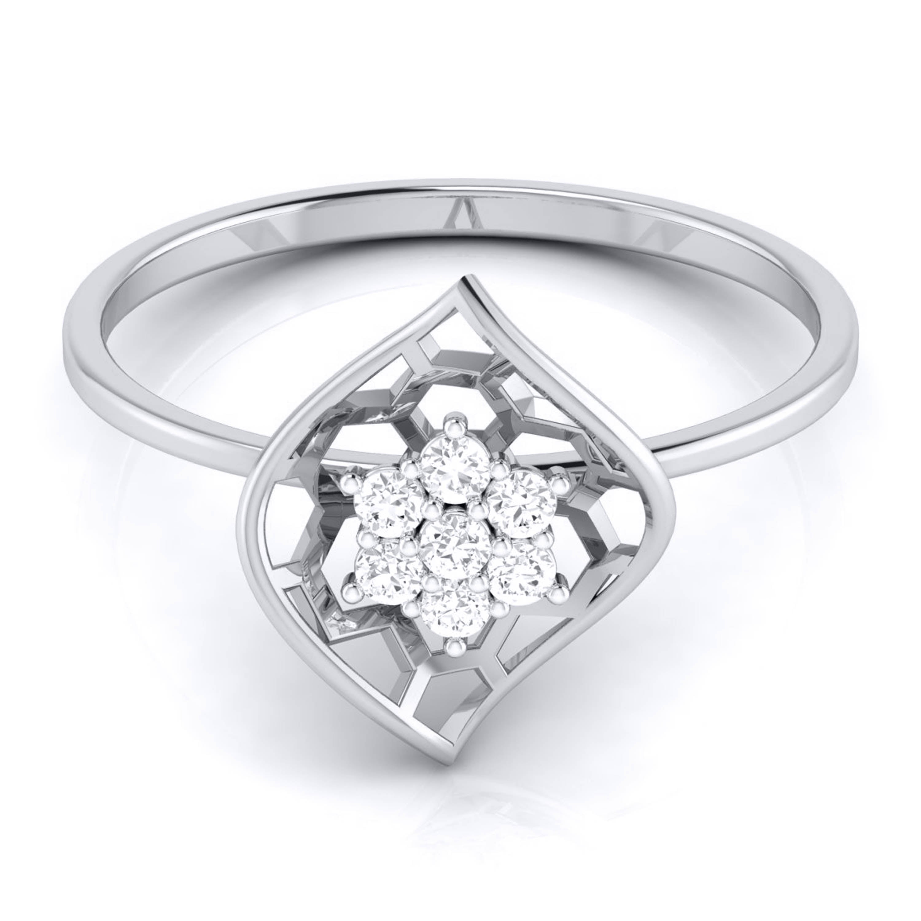 Platinum Diamond Ring for Women JL PT LR 85