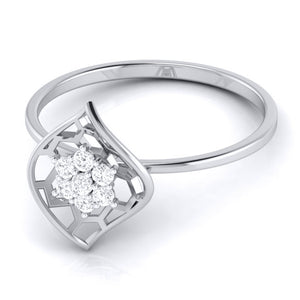 Platinum Diamond Ring for Women JL PT LR 85