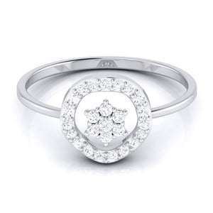 Platinum Diamond Ring for Women JL PT LR 86   Jewelove.US
