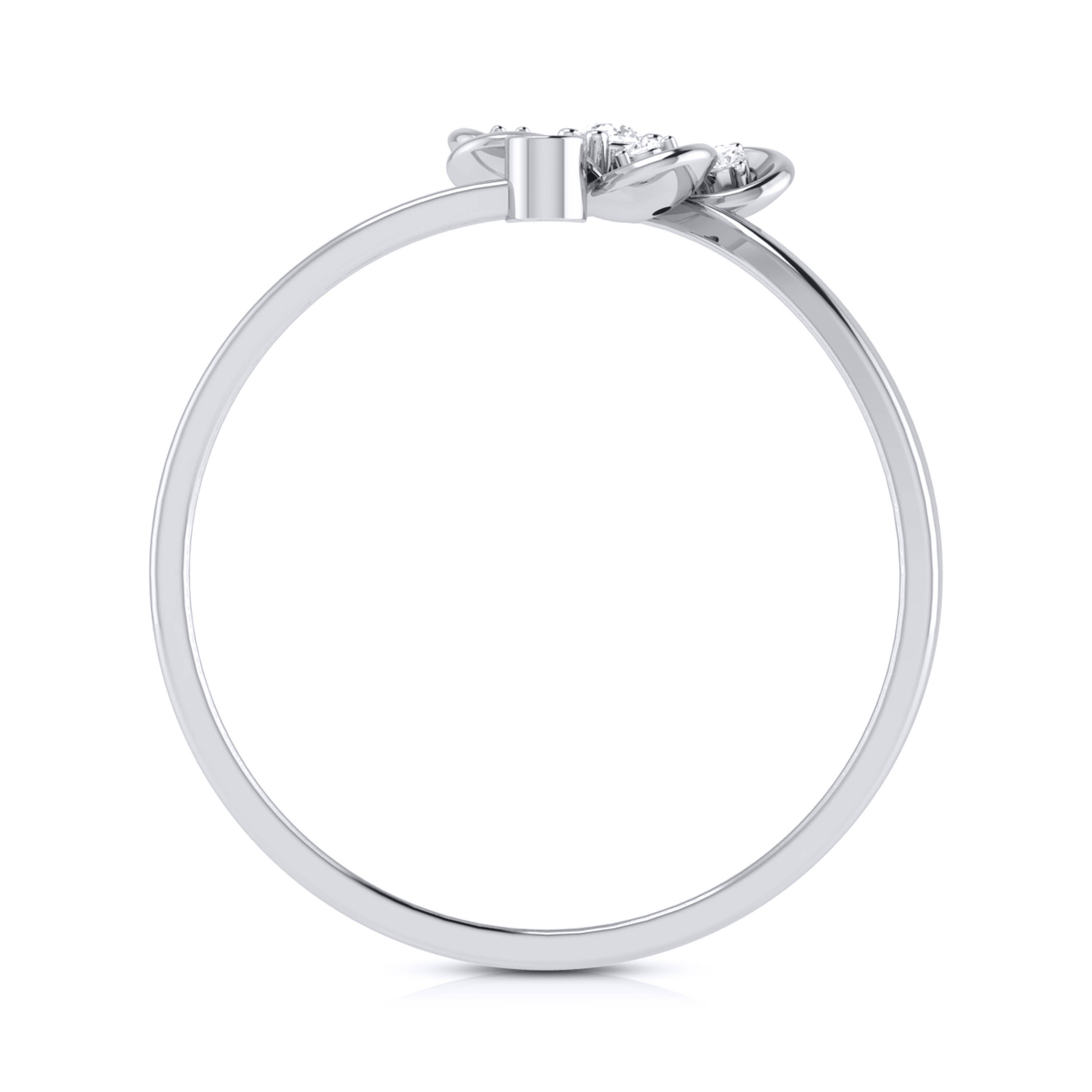 Platinum Diamond Ring for Women JL PT LR 87
