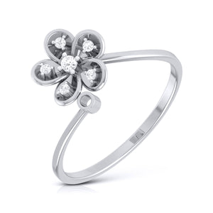 Platinum Diamond Ring for Women JL PT LR 87