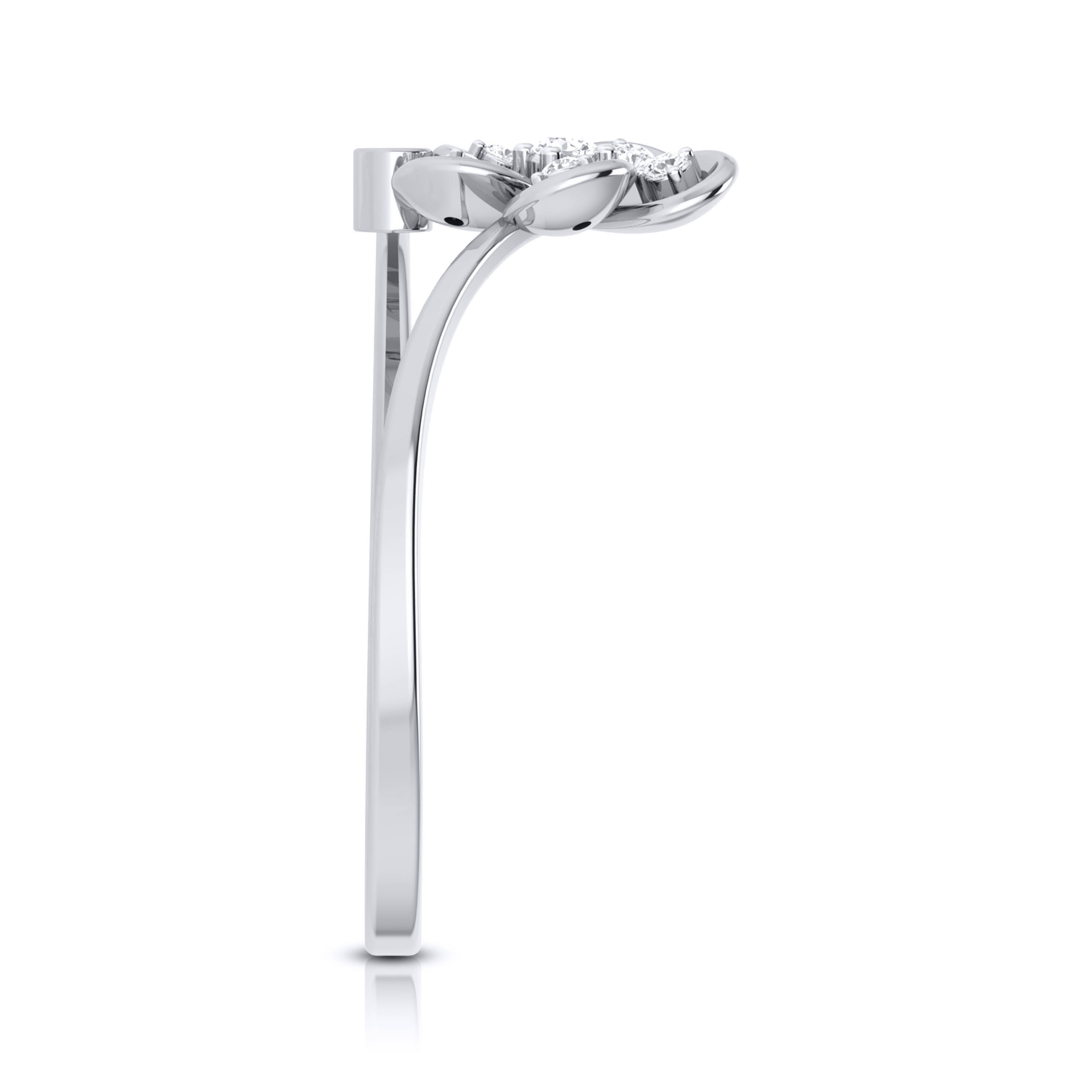 Platinum Diamond Ring for Women JL PT LR 87