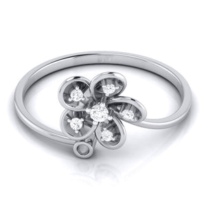 Platinum Diamond Ring for Women JL PT LR 87