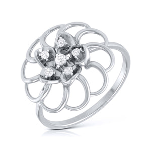 Platinum Diamond Ring for Women JL PT LR 89