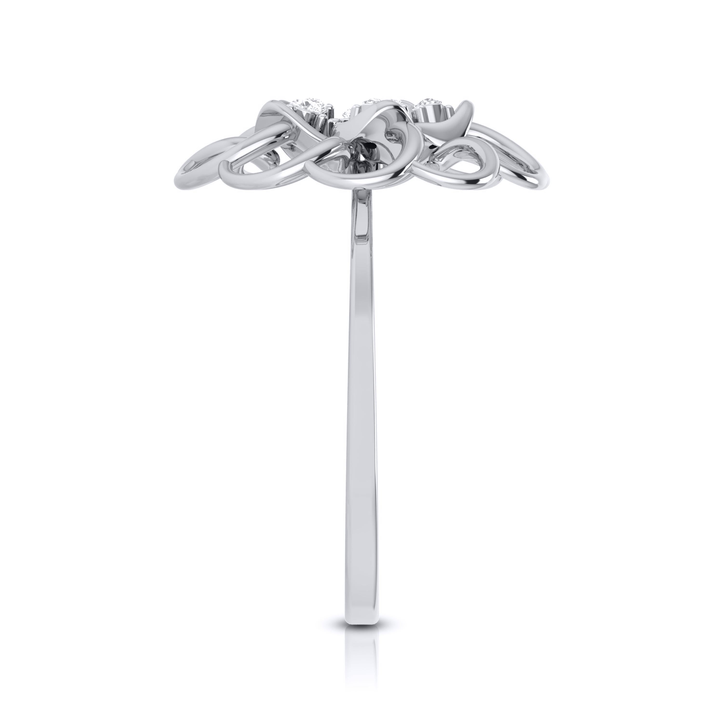 Platinum Diamond Ring for Women JL PT LR 89