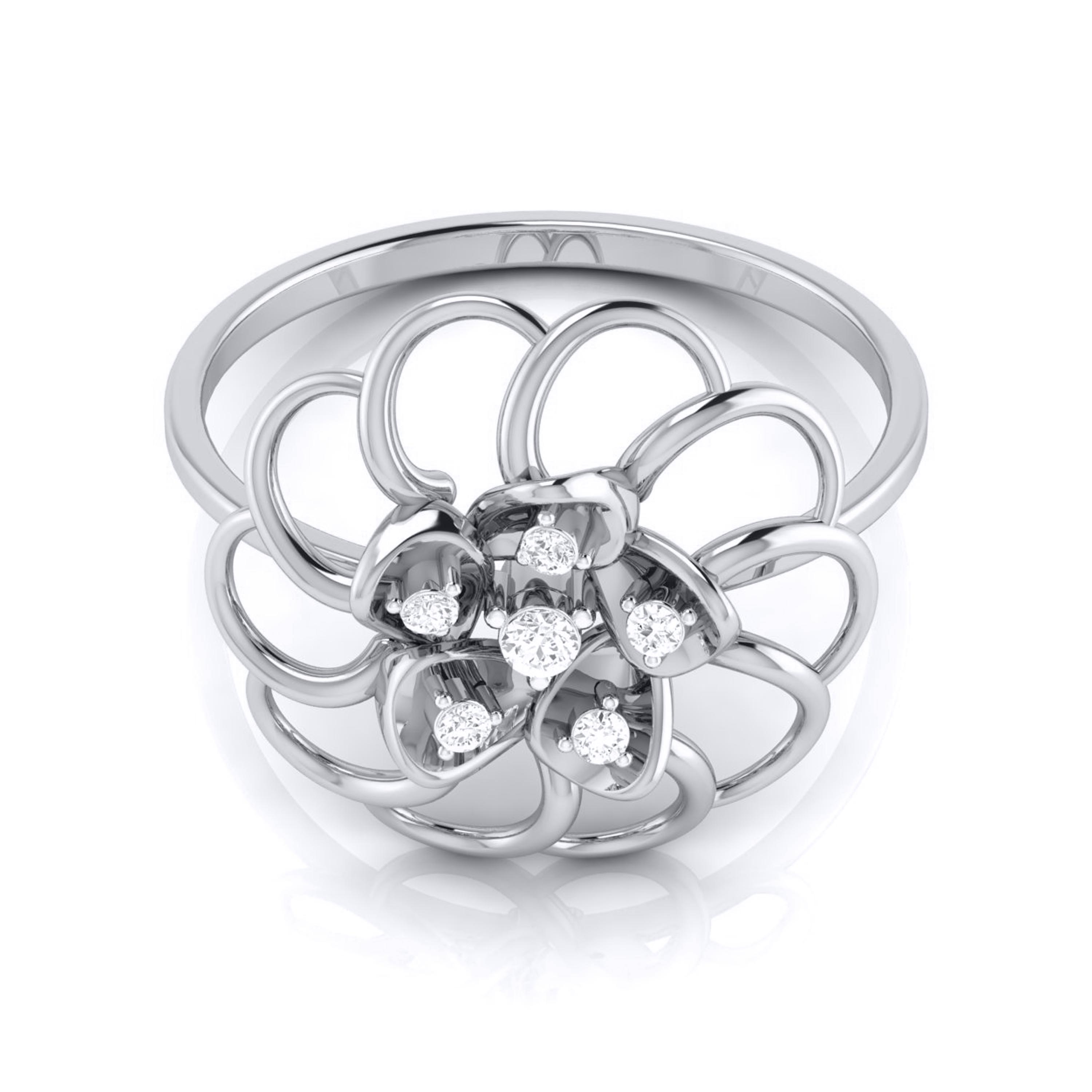 Platinum Diamond Ring for Women JL PT LR 89   Jewelove.US